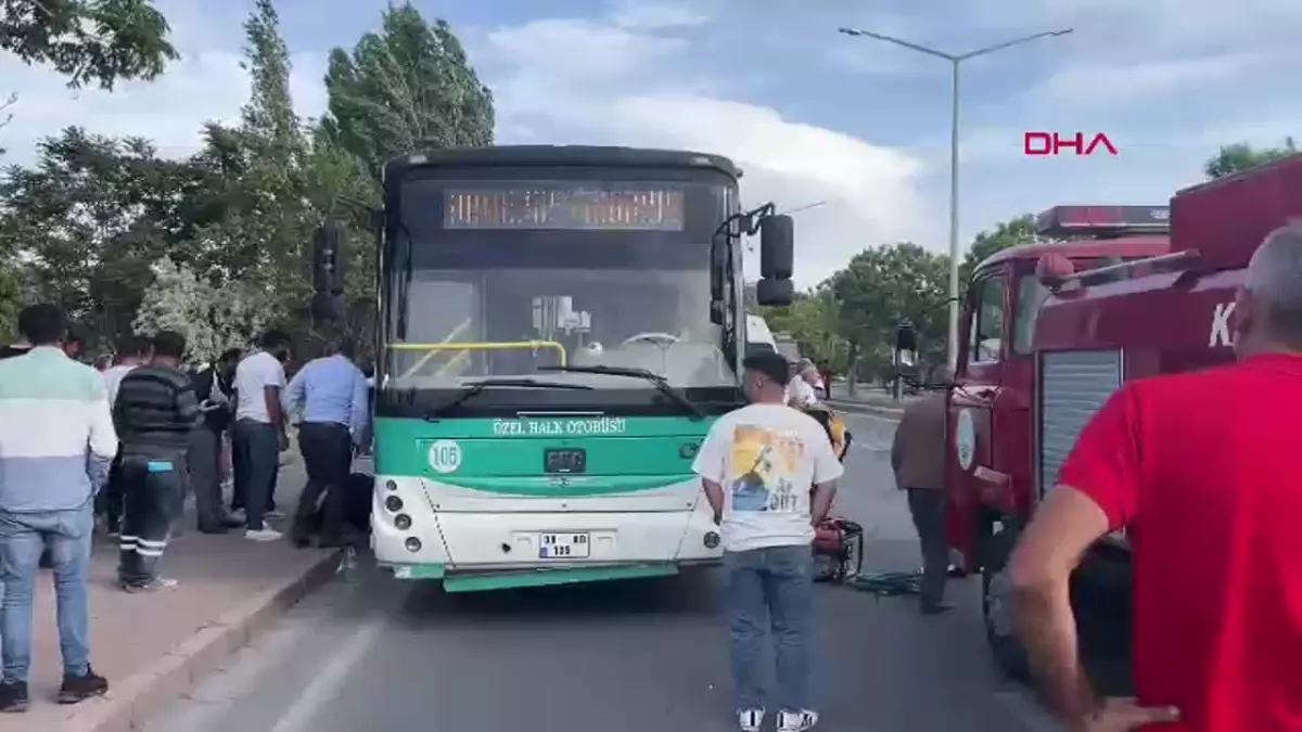 Kayseri’de Otobüs Kazasında Anne Hayatını Kaybetti, Oğlu Yaralandı